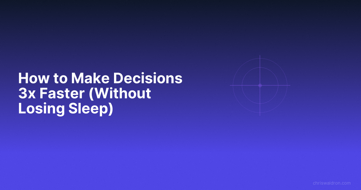 Founder decision making framework featured