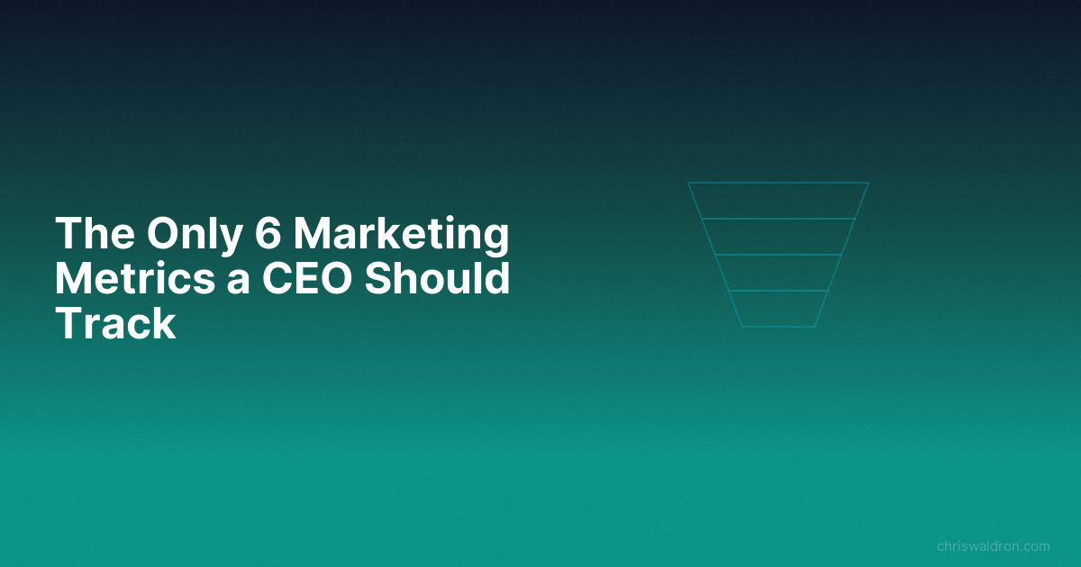 Only 6 marketing metrics ceo should track featured